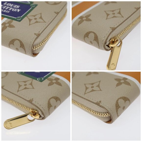 LOUIS VUITTON Monogram Monopanam Zippy Coin Purse Beige M82691 LV Auth BD1311AM - Picture 16 of 16